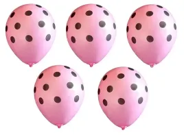 balon-rozowy-w-czarne-kropki-5-sztuk-na-panienski