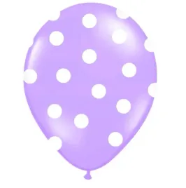 fioletowy-balon-w-kropki-na-urodziny-roczek-balony