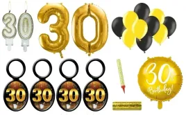 dekoracje-na-30-urodziny-30-stka-swieczka-balony