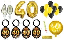 dekoracje-na-40-urodziny-40-stka-swieczka-balony