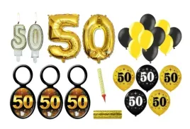 dekoracje-na-50-urodziny-50-tka-swieczka-balony