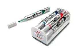 pentel-maxiflo-mwl5s-4-markery-i-gabka-do-tablicy