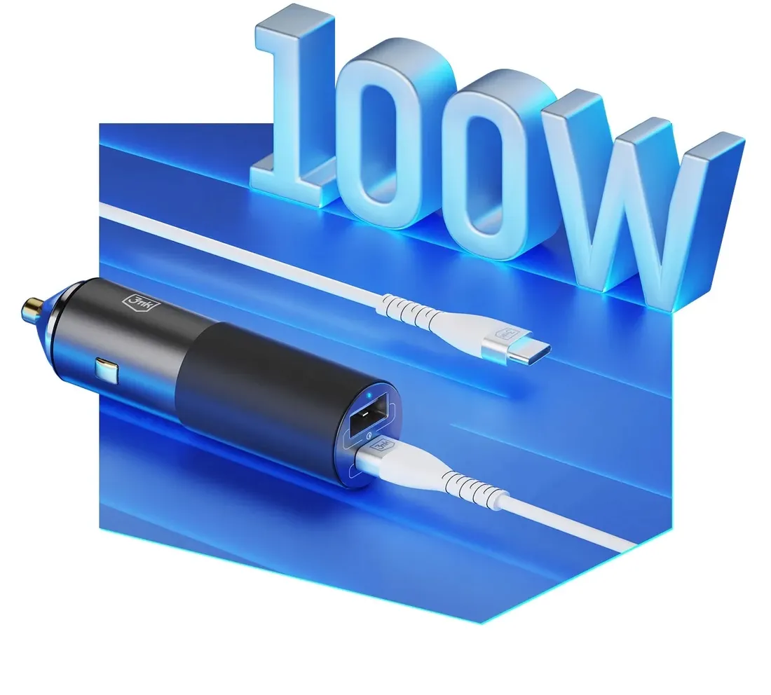 3mk-ladowarka-samochodowa-100w-usb-usb-c