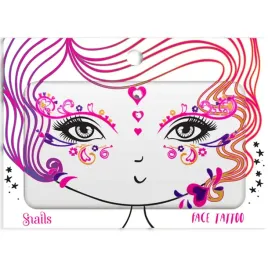 snails-naklejka-na-twarz-dla-dzieci-queen-of-heart