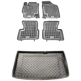 Zdjęcie produktu Zestaw dywaniki i mata korytka Kia Rio II 2005-2011 Hatchback + Stopery