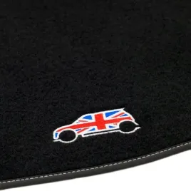 Zdjęcie produktu Dywaniki welurowe LOGO do Mini Cooper 2006-2014 Bezzapachowe Stopery