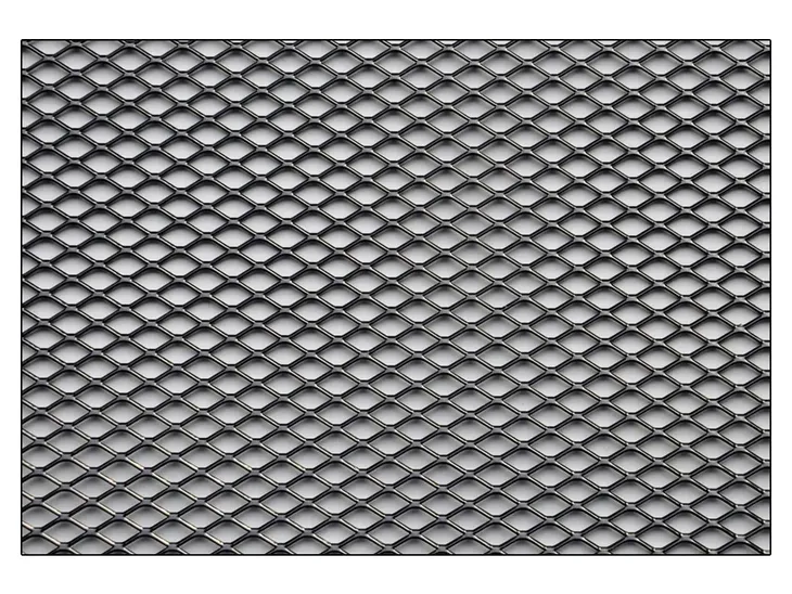 SIATKA ALUMINIOWA 9mm x 5mm 100cm x 40cm CZARNA