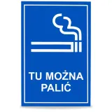 tablica-pcv-21x32cm-tu-wolno-palic-stan-nowy