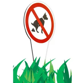 tabliczka-zakaz-wyrpowadzania-psow-or-znak-posprzataj-po-swoim-psie-or16x28cm