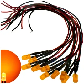 diody-led-12v-3mm-pomaranczowe-mat-przewody-dlugosc-20cm-or-komplet-10-szt