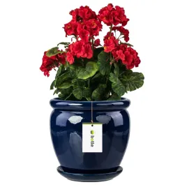 doniczka-ceramika-o22cm-z-podstawka-kobalt-granat