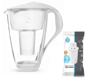 Dzbanek Dafi Szklany Crystal Led 2L +1 filtr Dafi Kolor BIAŁY