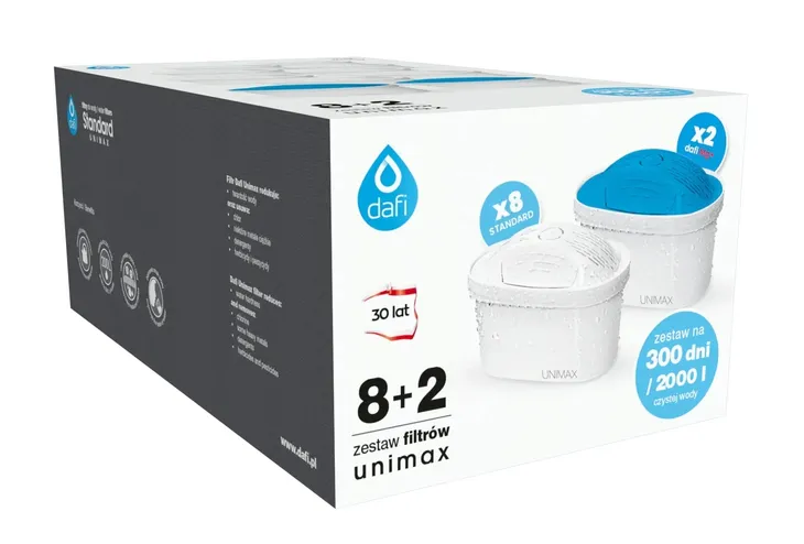 Zestaw filtrów Dafi Unimax 8+2 (8x standard 2x Mg)