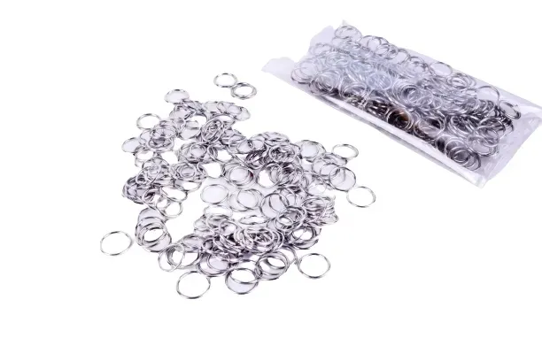 METALOWE OGNIWKA KÓŁECZKA 7mm 200szt SREBRNE