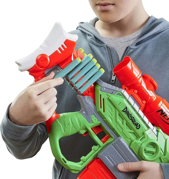 nerf-dino-karabin-rex-automat-mega-dodatki-material-pianka-plastik