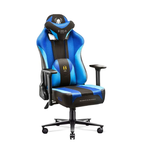 Fotel Gamingowy Materiałowy DIABLO X-Player 2.0 Normal Size Frost Black