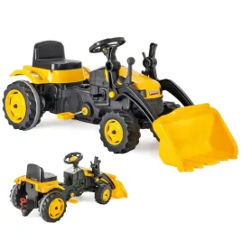 duzy-traktor-na-pedaly-koparka-z-lycha-ruchoma-zolty