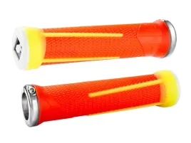 chwyty-mtb-odi-ag1-signature-lock-on-2-1-neon-orange-neon-yellow-135-mm