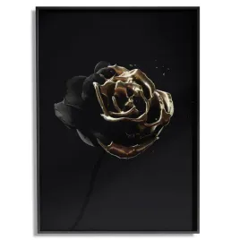 plakat-w-ramie-a3-30x40-wzor-black-gold-01