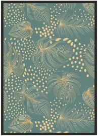 plakat-bez-ramy-a3-30x40-liscie-gold-06