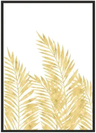 plakat-a3-30x40-w-ramie-liscie-gold-01