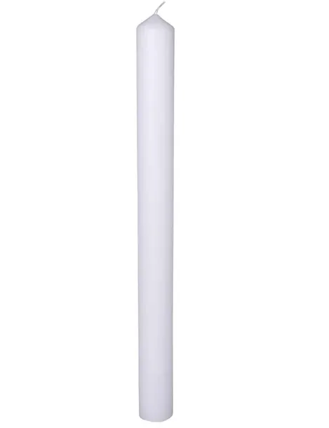 Świeca gromnica biała do Chrztu Komunii 40cm