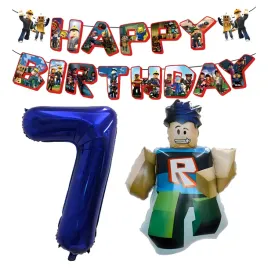 balon-roblox-na-urodziny-postac-baner-happy-birthday-cyfra-7-granatowa