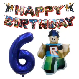 balon-roblox-na-urodziny-postac-baner-happy-birthday-cyfra-6-granatowa
