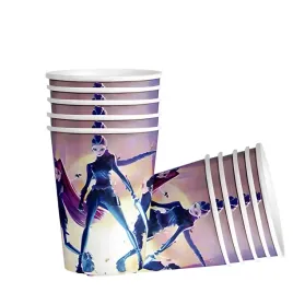 kubki-huntrix-kpop-demon-hunters-papierowe-eko-zestaw-na-urodziny-10-szt