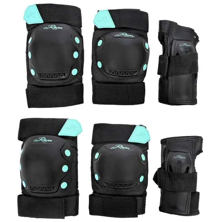 ochraniacze-raven-dexard-black-mint-m