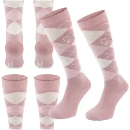 wygodne-bawelniane-skarpety-do-jazdy-konno-w-romby-comodo-80percent-bawelny