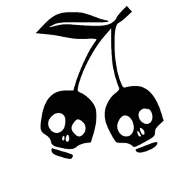 naklejka-bez-tla-inensticker-na-auto-szybe-samochod-wisienki-czaszki
