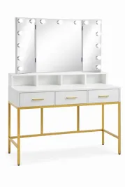 toaletka-kosmetyczna-do-makijazu-biala-zlota-lustro-led-3-szuflady