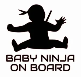 naklejka-bez-tla-na-auto-samochod-szybe-maly-ninja-na-pokladzie-baby-ninja