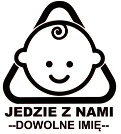 naklejka-bez-tla-na-auto-samochod-szybe-jedzie-z-nami-dowolne-imie-