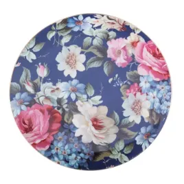 talerz-deserowy-ceramiczny-niebieski-w-kwiatki-roze-20cm-1szt