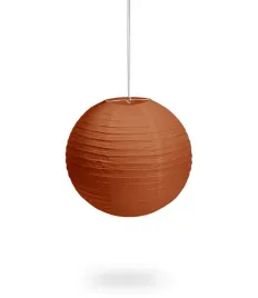 lampion-papierowy-kula-30cm-brazowy