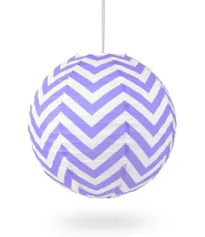 lampion-kula-papier-zygzak-40cm-lawendowy