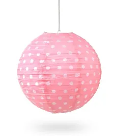 lampion-kula-papier-dot-40cm-roz-pastel