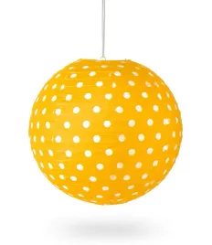 lampion-kula-papier-dot-40cm-pomaranczowy