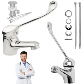 bateria-medyczna-umywalkowa-lokciowa-wezyki-korek-spustowy-do-gabinetu