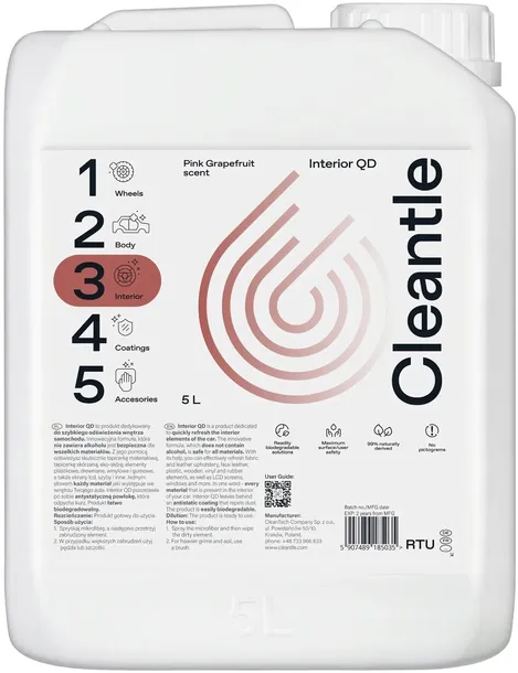 cleantle-interior-qd-do-wnetrza-auta-samochodu-5l-pojemnosc-opakowania-5000-ml