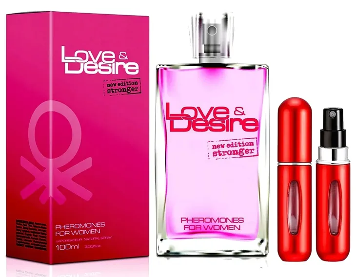 LOVE DESIRE DAMSKIE PERFUMY Z FEROMONAMI MOCNE FEROMONY ZAPACH TRWAŁY 100ML