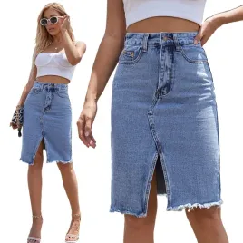 moda-spodnica-jeansowa-z-rozcieciem-olowkowa-elegancka-midi-niebieski