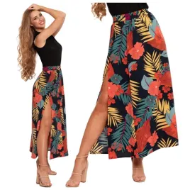 dluga-spodnica-damska-maxi-wzor-kwiaty-z-rozcieciem-elegancka-moraj