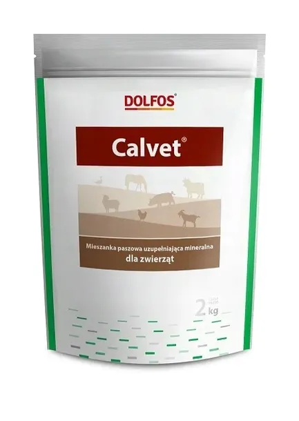 Witaminy uniwersalne. DOLFOS Calvet 2 kg dla zwierząt mieszanka witaminowa