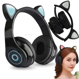 sluchawki-bezprzewodowe-kocie-uszy-dla-dzieci-led
