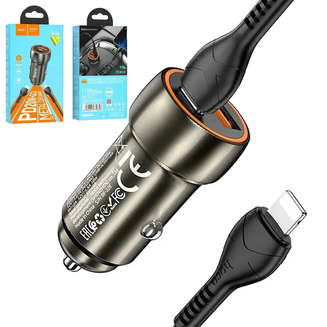 ladowarka-do-auta-typ-cusb-kabel-lightning-z46a