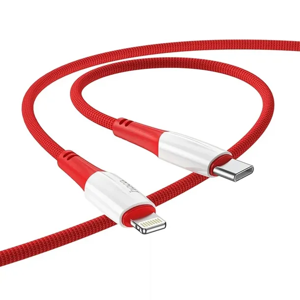 kabel-typ-c-do-iphone-lightning-x70-1m-czerwony-kolor-czerwony