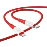 kabel-typ-c-do-iphone-lightning-x70-1m-czerwony-kolor-czerwony